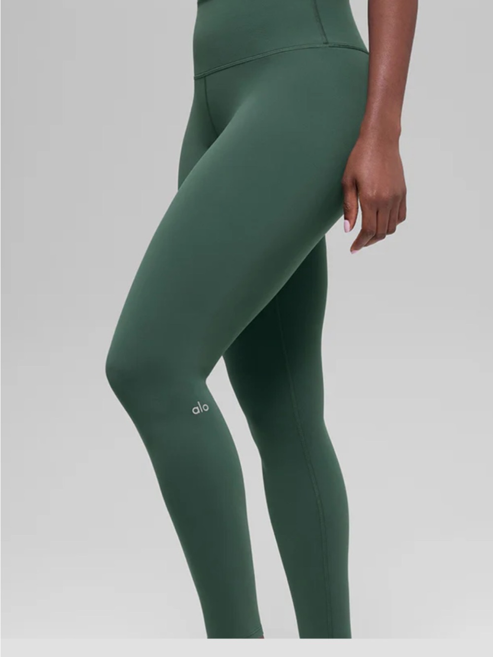 ALO Yoga 7/8 High-Rise Clover Dark Green Airlift Leggings
